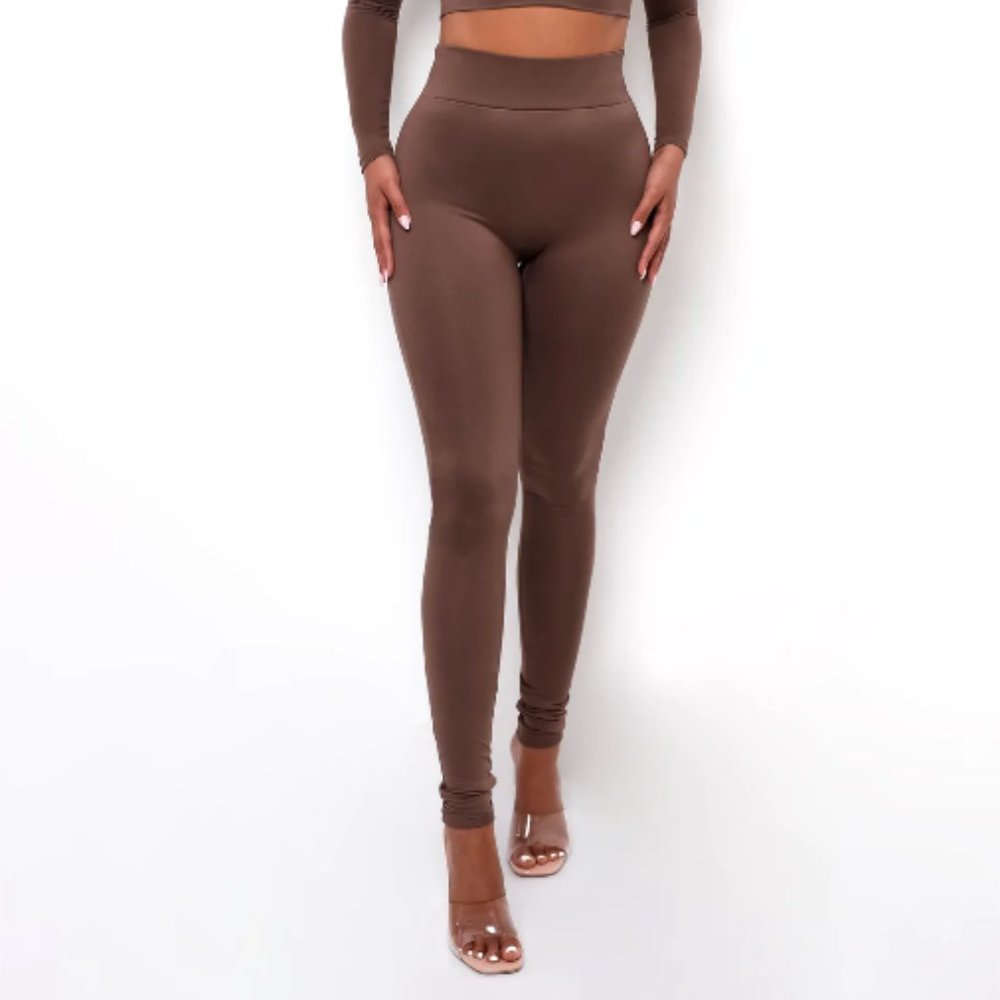 MY OUTFIT ONLINE ULTRA HIGH WAISTED LEGGINGS - DARK MOCHA